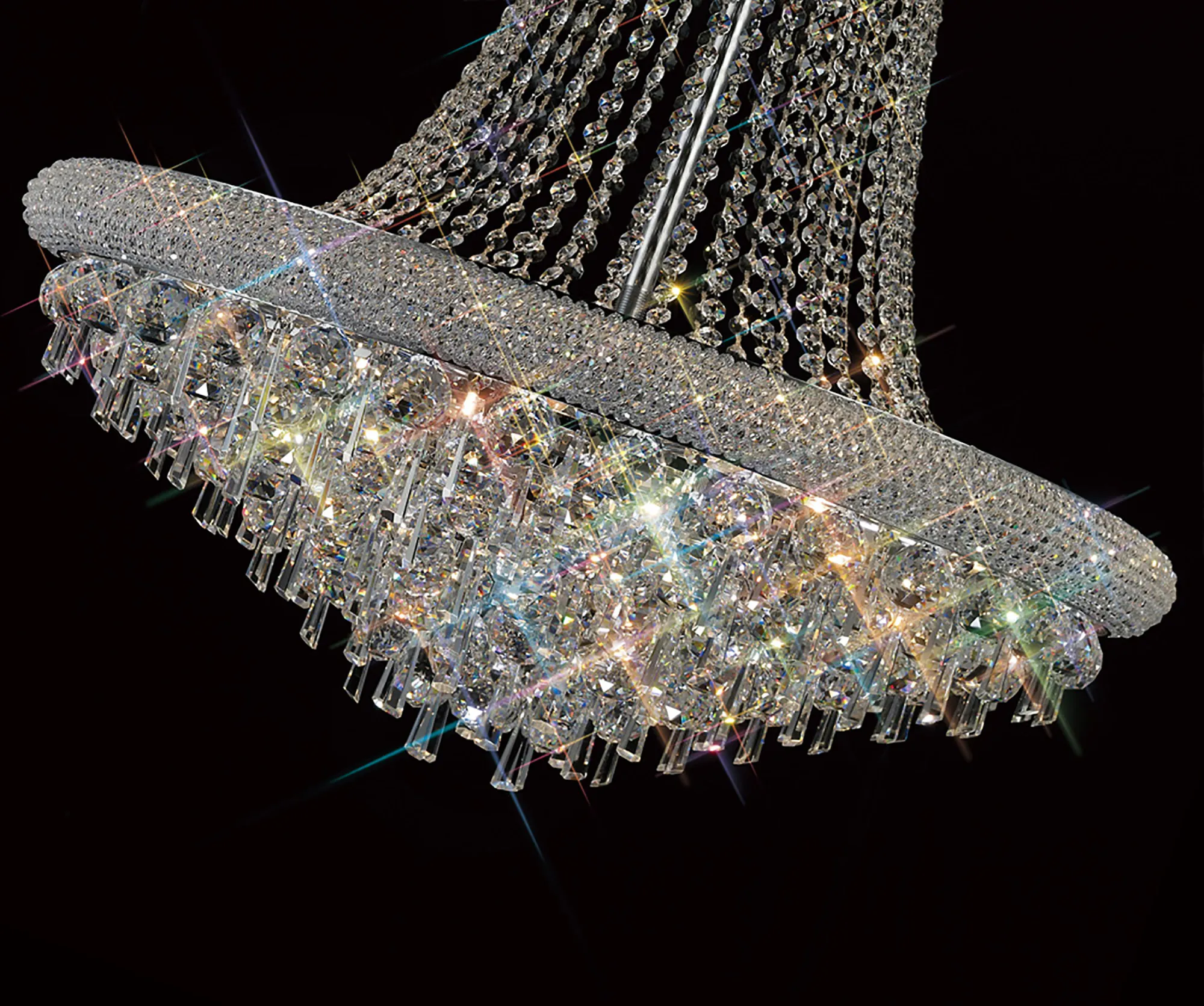 Alexandra Crystal Chandelier 18 Light (27kg) Polished Chrome IL31452  Diyas Alexandra Polished Chrome